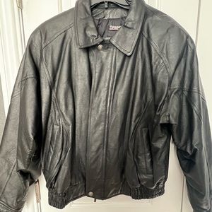 Wilsons Leather Black Leather Jacket - Size Men's Large